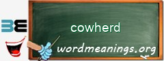 WordMeaning blackboard for cowherd